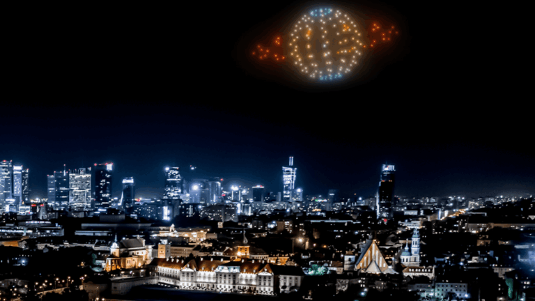 DRONE SHOW BY FILMBOX PREMIUM HD KOSMICZNY POKAZ W WARSZAWIE